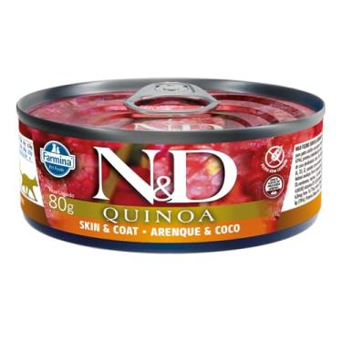 Imagem de N&D Quinoa para Gatos Adultos de Todas as Raças Sabor Quinoa, Coco e Arenque 80g