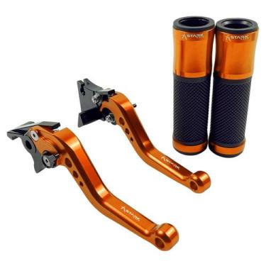 Imagem de Kit Manopla Manete Esportivo Stark Race Dafra Next 250 300 - NoBrand, 