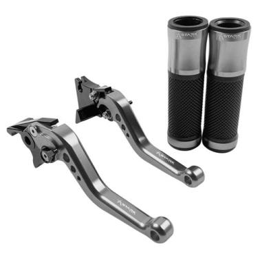 Imagem de Kit Manopla Manete Esportivo Stark Race Dafra Next 250 300 - NoBrand, 