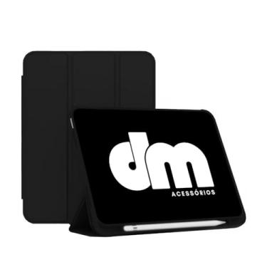 Imagem de Capa Para Xiaomi Redmi Pad Se Tela 8.7 Hibernação + Película DM ACESSÓRIOS (PRETO)