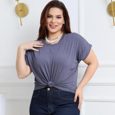 Imagem de Blusa Feminina Plus Size Lisa Manga Princesa Elegante - LEYLA MODAS, C