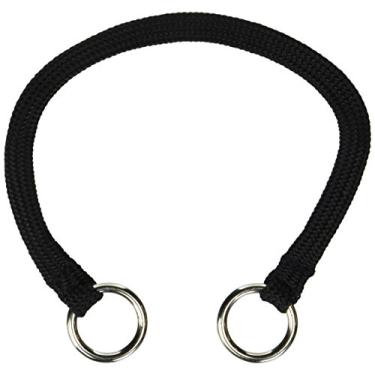 Imagem de Resco Coleira enforcador trançada para cães fabricada nos EUA, 30,5 cm, preta