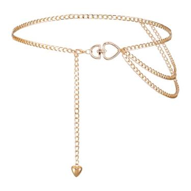 Imagem de Xelsluthe Cinto de corrente de ouro para mulheres, cinto de corrente multicamadas para mulheres, cintos femininos com correntes douradas, correntes douradas, estilo Y2k, para vestidos e calças jeans