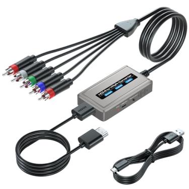 Imagem de Bcrokory Conversor HDMI para componente com função scaler, conversor HDMI para YPbPr 10...