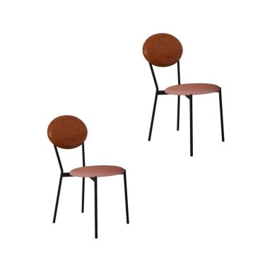 Imagem de Cadeira Vintage Elipse Fixa C-4 Pes 430 X 535 X 860 Mm C-2 Un. Cy.tlp.rse-cn.cml Tulipa Rse-cn.caramelo