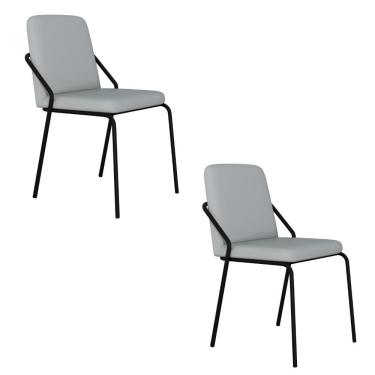 Imagem de Cadeira Bloom Fixa C-4 Pes S-braco 490x580x850 Mm C-2 Un Off White Courino Saturno Off White