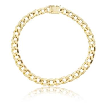 Imagem de Corrente Feminina Grumet Duplo 40cm Grossa 5,3mm Ouro 18k 750 Fecho Gaveta