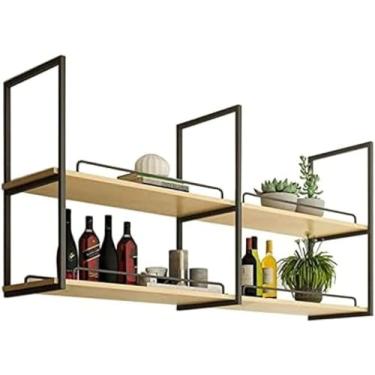 Imagem de Prateleiras Flutuantes Pretas Undr Para Cozinha Prateleira Montada No Teto Para Exibição De Livros Armazenamento E Decoração Interna Rack De Flores Prateleira De Plantas Pr, 80x30x80cm