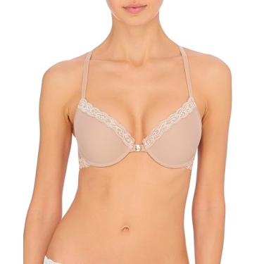 Imagem de Natori Penas femininas fecho frontal em T nas costas, Café, 36C