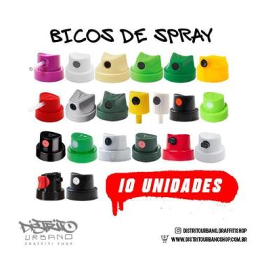 Imagem de Bicos para Spray 10 Unid. Escolha os modelos Graffiti, Pintura Automot