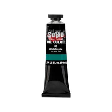 Imagem de Soho Urban Artist Tinta a óleo - Phthalo turquesa, tubo de 50 ml - Cores a óleo mais valorizadas para pintura, excelente carga de pigmento