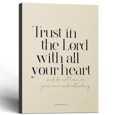 Imagem de Pintura em tela emoldurada Jesus Believe in the Lord Pintura de parede versículo bíblico impressão imagem inspiradora escritura citação cristã religiosa galeria envoltório decoração de parede sala de