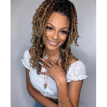 Imagem de Passion Twist Hair LOSMOEER sintético de 14 polegadas, 8 pacotes