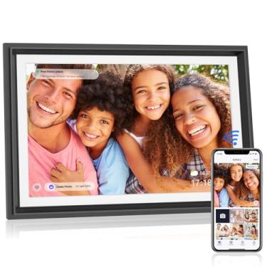 Imagem de LiviNGPAi Moldura Digital de 10,1 Polegadas com Tela Sensível ao Toque, WiFi, 16 GB de Armazenamento