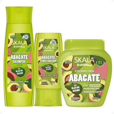 Imagem de Kit Skala Frutástica Abacate: Shampoo e Condicionador 200ml + Creme Tratamento 1000g