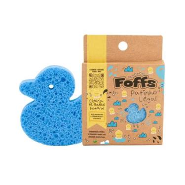 Imagem de Esponja de banho natural foffs patinho legal azul - Akora