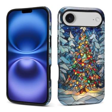 Imagem de ANLUN STORE Capa para iPhone 17 Air, capa híbrida de proteção dupla macia TPU rígido PC à prova de choque antiarranhões fina protetora para homens e mulheres capa para iPhone 17 Air Christmas Tree