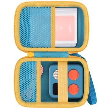 Imagem de Baval Estojo de armazenamento compatível com Yoto Mini (edição 2024) reprodutor de áudio Bluetooth sem tela infantil, bolsa transparente para cartões pode armazenar até 36 cartões (capa azul celeste