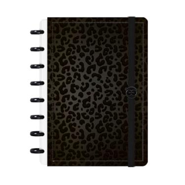 Imagem de Caderno De Disco Iscool Inteligente P Natural Fashion Onça Preto