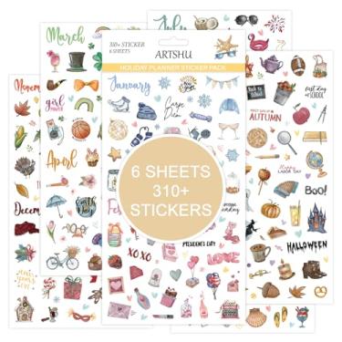 Imagem de Adesivos de agenda, adesivos de calendário - Mais de 310 adesivos diários de planejamento sazonal, ideal para planejadores e calendários, álbuns de recortes, diários