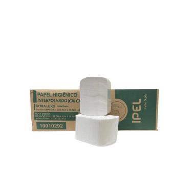 Imagem de Papel Higiênico Interfolhado Cai-Cai Folha Dupla Ipel