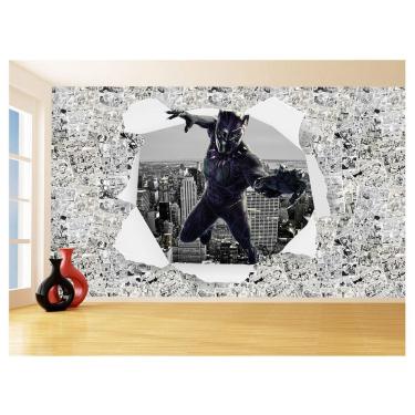 Imagem de Papel De Parede 3D Heróis Página Quadrinhos Hq 3,5M Nhma274