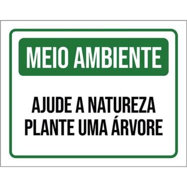 Imagem de Kit 10 Placa Meio Ambiente Aju Natureza Plante Árvore 36X46