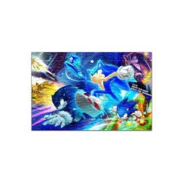 Imagem de Quebra Cabeça Sonic Com Caixa Personalizado 120 Peças - Pomps Geek