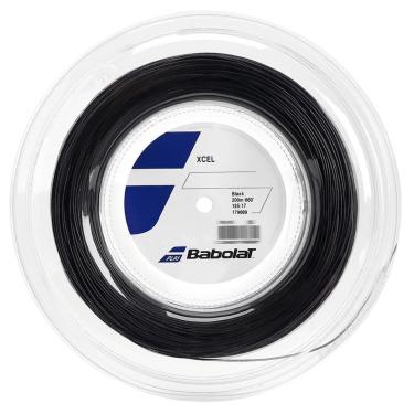 Imagem de Corda Babolat Xcel 17L 1.25mm Preta Rolo com 200 Metros-Unissex