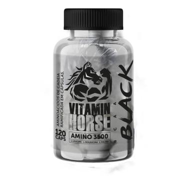 Imagem de BCAA Vitamin Horse Amino Bcaa Black 3500 120 Caps-Unissex