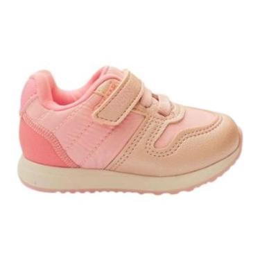 Imagem de Tênis Klin Infantil Menina Velcro Conforto Walk Baby-Feminino