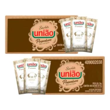 Imagem de Açucar União Sache Caixa 800 Saches De 5g Açucar Uniao Kits na Web