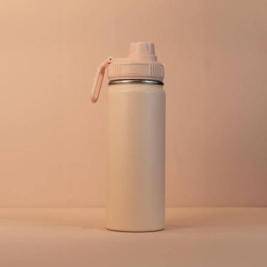 Imagem de Garrafa Térmica Rosa Elegante Com Alça E Bico - 570ml Para Bebidas Sempre Na Temperatura Ideal