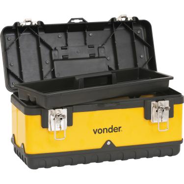 Imagem de Caixa Metálica Para Ferramentas Baú 380x160x180mm Com Bandej