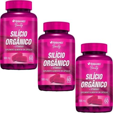 Imagem de Kit 3X Silício Orgânico + Vitaminas - 60 Cápsulas - Herbamed-Masculino