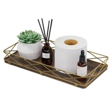 Imagem de Suporte para cesta de papel higiênico Bandeja de banheiro Lixple de ma