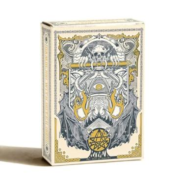 Imagem de strublfe Playing Cards, Retro Style Poker Cards, Cthulhu Myth Series Playing Card, Double-Sided Anti Slip Pattern Design, Suitable for Collection and Gift, Halloween, Thanksgiving, （Copper）