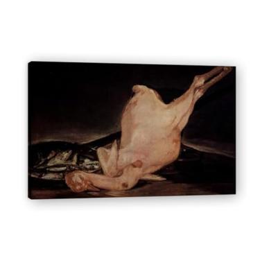 Imagem de Impressão em tela romântica espanhola de Francisco De Goya - Obra-prima do influente pintor romântico 69,8 x 104,9 cm emoldurada