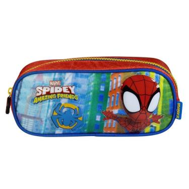 Imagem de Estojo escolar Spidey – ideal para guardar lápis, canetinhas e muita imaginação com o charme do universo Marvel!
