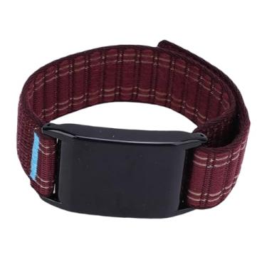 Imagem de ZJchao Ajustável Watch Band Watch Strap Pulseira para WHOOP 4.0 Leve Nylon Loop Confortável Secure Fit 14-22cm (Borgonha)