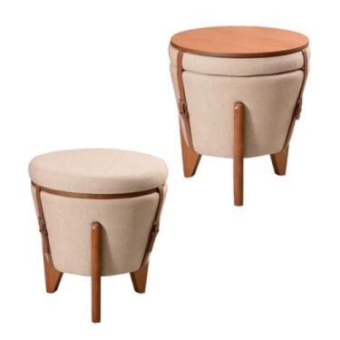 Imagem de Puff Baú 3 em 1 Mesa de Centro Decorativo
