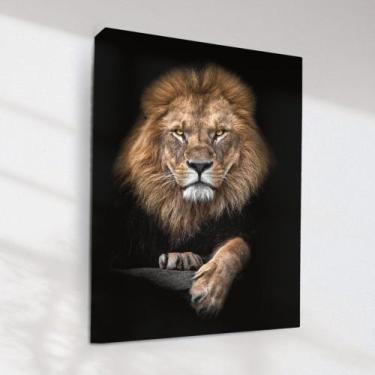 Imagem de Quadro Decorativo Leão De Judá - ArtBeni Quadros, 80x120, Tela Decorat