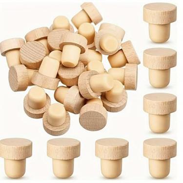 Imagem de 3 peças de rolhas de garrafa de vinho de cortiça natural, reutilizáveis para vinho, sidra e bebidas espirituosas