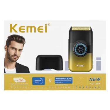 Imagem de Máquina Aparador de Barbear Shaver Elétrica com Cabeça Flutuante, Lâminas Duplas, Tela LED, Malha Durável e Carregamento Rápido – Barbeador Portátil para Barba Rente e Acabamento de Precisão