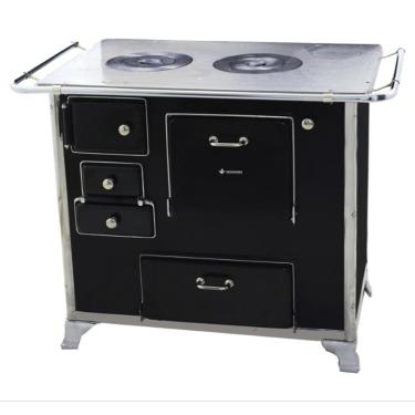 Imagem de Fogão A Lenha Tradicional 02 Venâncio Gabinete Preto Fl2gcx