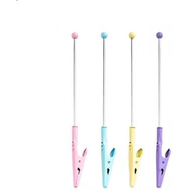 Imagem de 4 peças de clipe de jacaré de metal, clipe de notas, grampo de jacaré de cauda longa para fotos, porta-cartões, acessórios de mesa e organizadores de espaço de trabalho