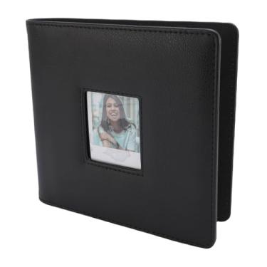 Imagem de VBESTLIFE Álbum de Fotos Com 288 Bolsos, álbum de Fotos Pequenas Em Couro PU PP Com Fecho de Pressão Seguro e Faixa Elástica, para Fotos de Câmera Instantânea GO (Preta)