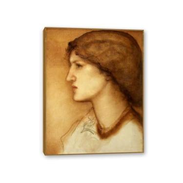 Imagem de SDYJ6GSW Edward Burne Jones Impressões de arte May Morris pintura em tela famosa arte de parede Edward Burne Jones decoração de parede para quarto sala de estar banheiro 80 x 60 cm (31 x 24 polegadas