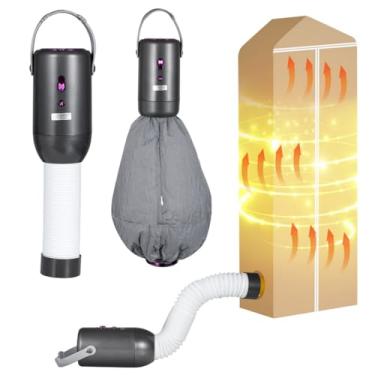 Imagem de Secadora de roupas portátil multifuncional, secadora pequena de 200 a 400 W com tubo expansível para viagem e lavanderia doméstica