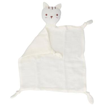 Imagem de Hztyyier Cobertor de Segurança Neutro de Gênero, Aconchegador de Animais, Edredom Adorável, Brinquedo Calmante Eficaz para Bebês Mais Saudáveis, Material de Algodão Macio (Bege)